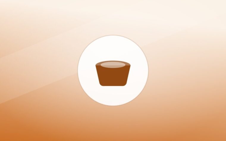 Illustration of a food bowl on a warm background
