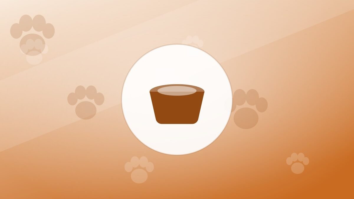 Illustration of a food bowl on a warm background