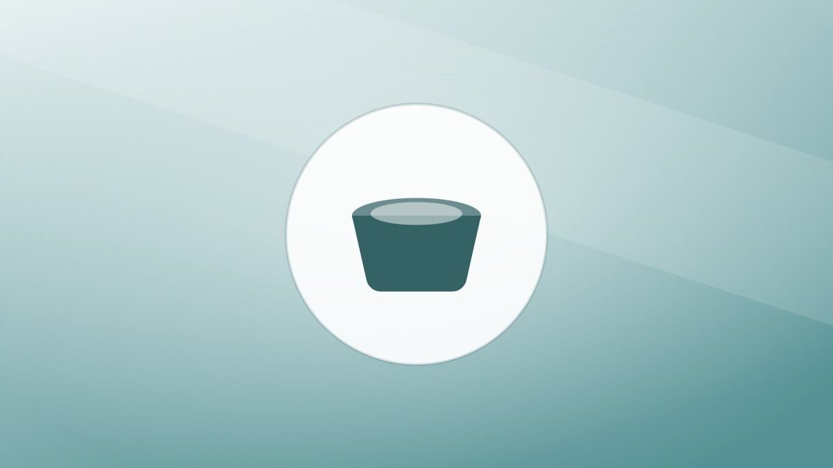 Illustration of a food bowl on a warm background