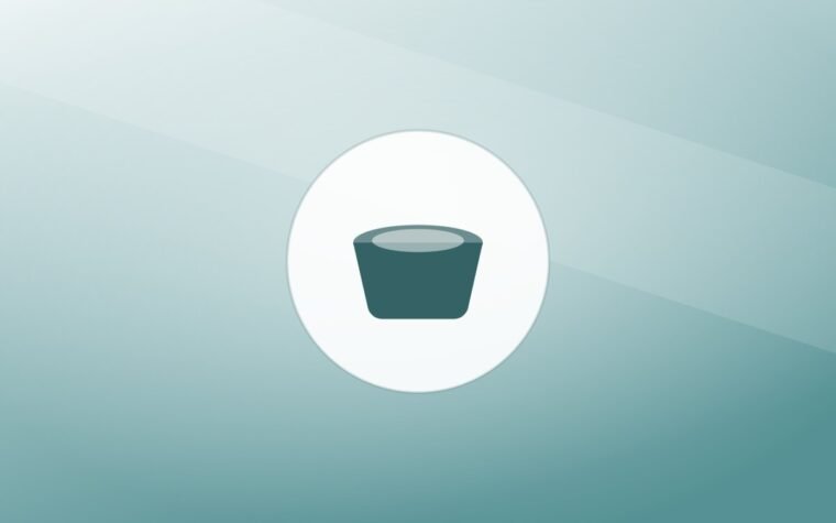 Illustration of a food bowl on a warm background