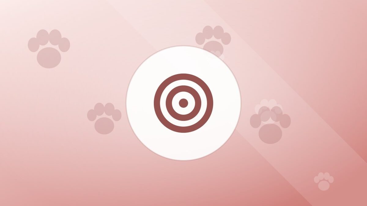 Illustration of a training target on a warm background