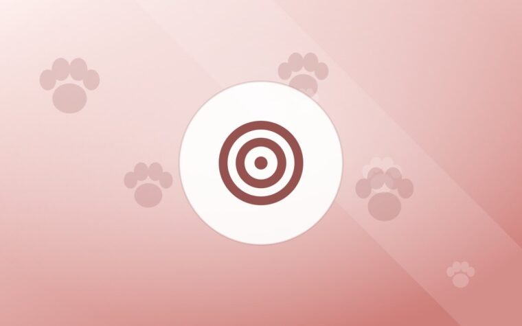 Illustration of a training target on a warm background