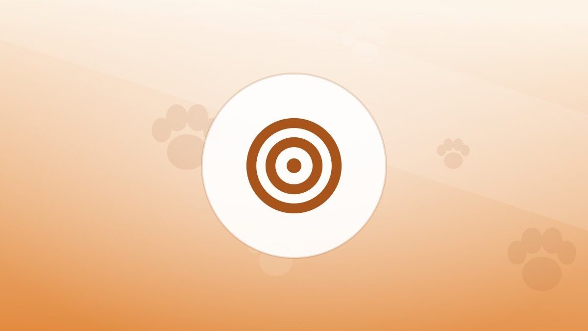 Illustration of a training target on a warm background