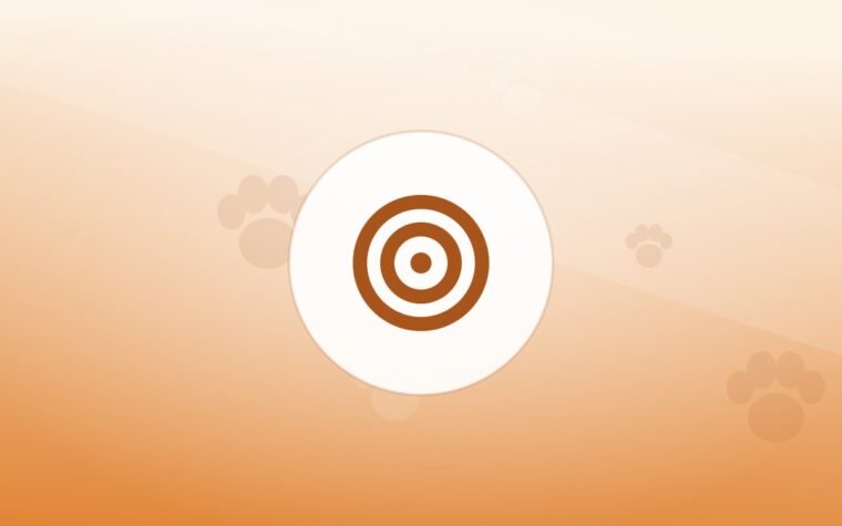 Illustration of a training target on a warm background