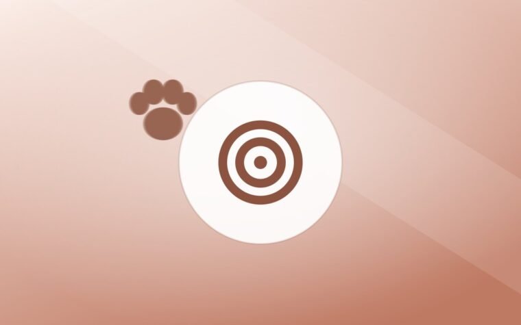 Illustration of a training target on a warm background