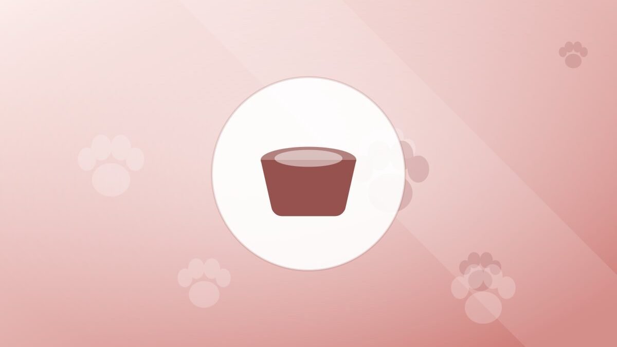 Illustration of a food bowl on a warm background