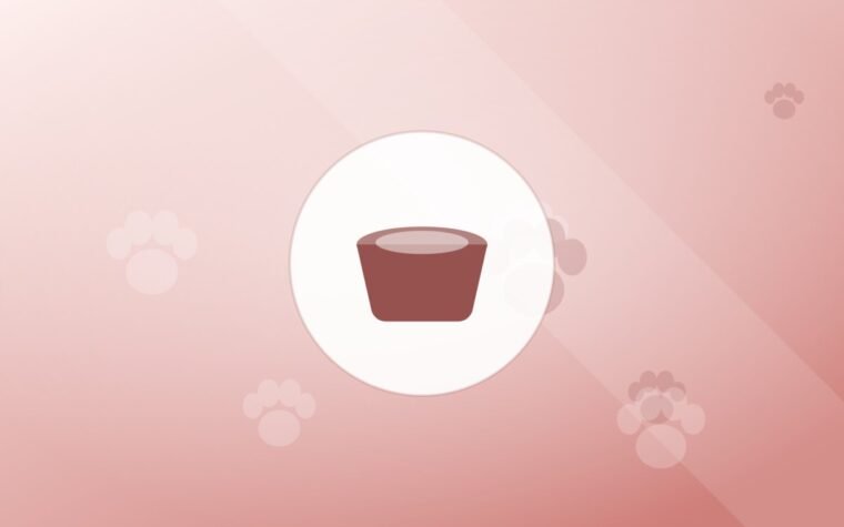 Illustration of a food bowl on a warm background