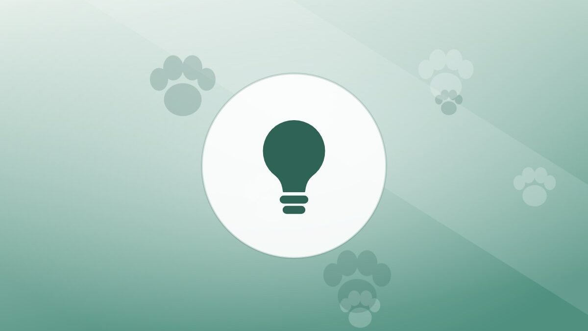 Illustration of a lightbulb on a warm background