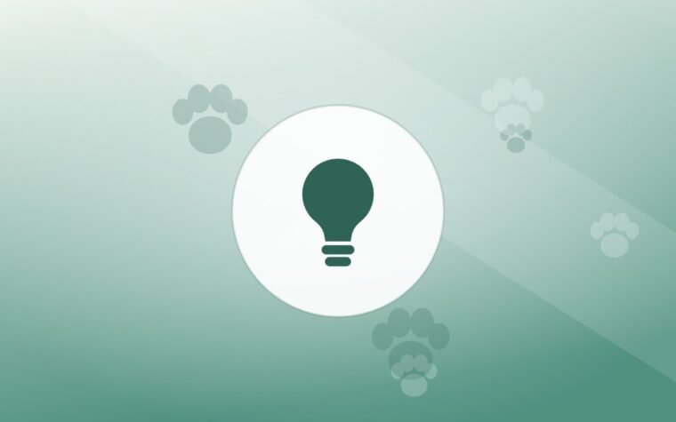 Illustration of a lightbulb on a warm background