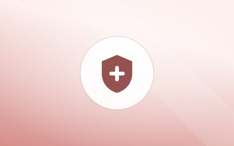 Illustration of a shield on a warm background