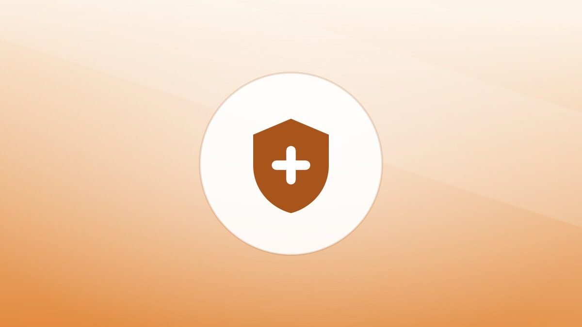 Illustration of a shield on a warm background