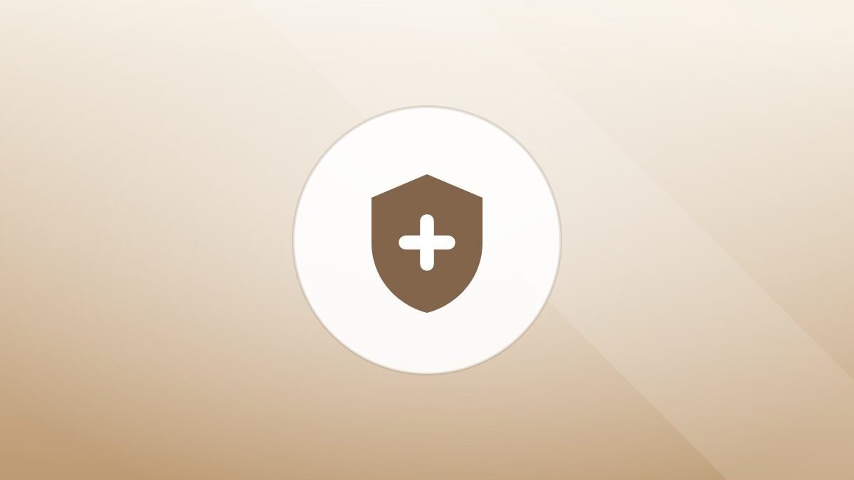 Illustration of a shield on a warm background