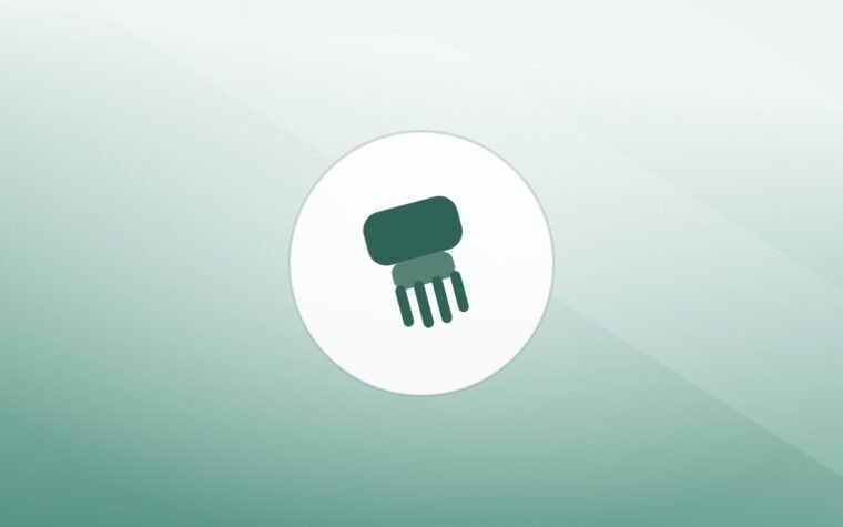 Illustration of a grooming brush on a warm background