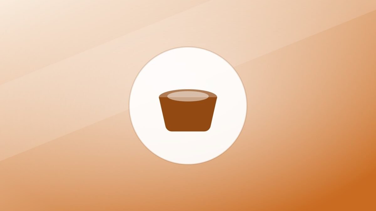Illustration of a food bowl on a warm background