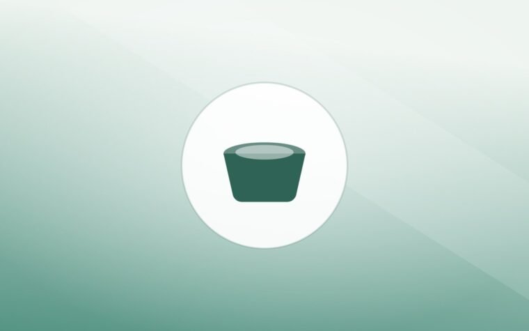 Illustration of a food bowl on a warm background