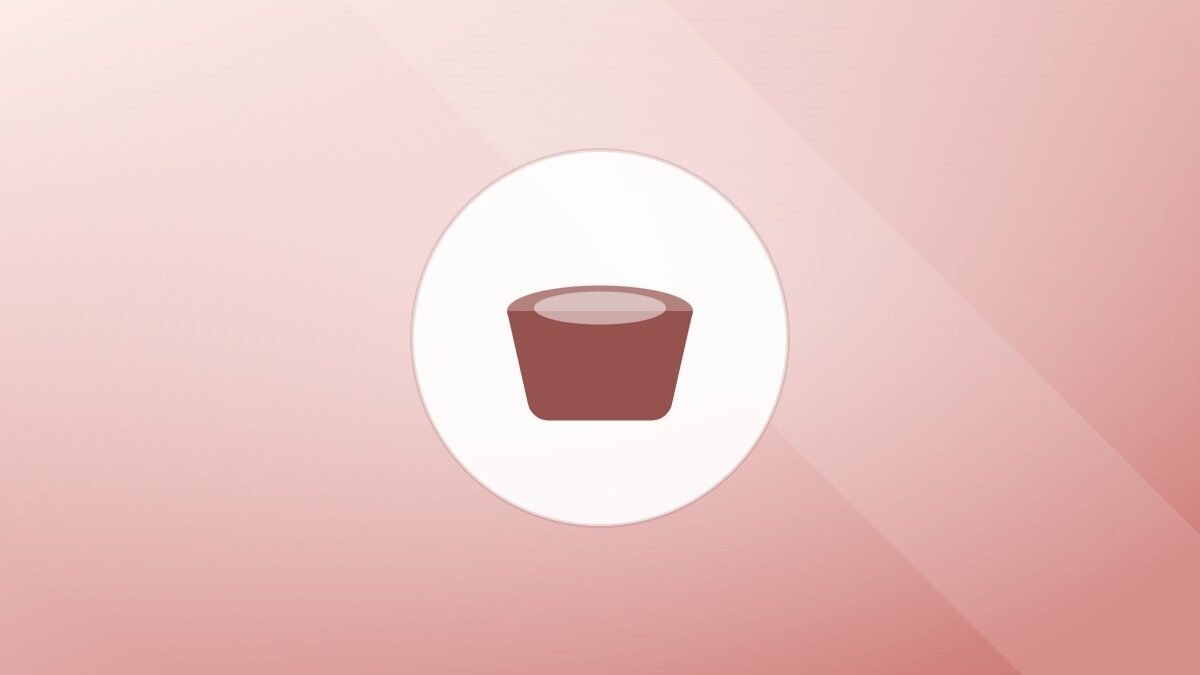 Illustration of a food bowl on a warm background