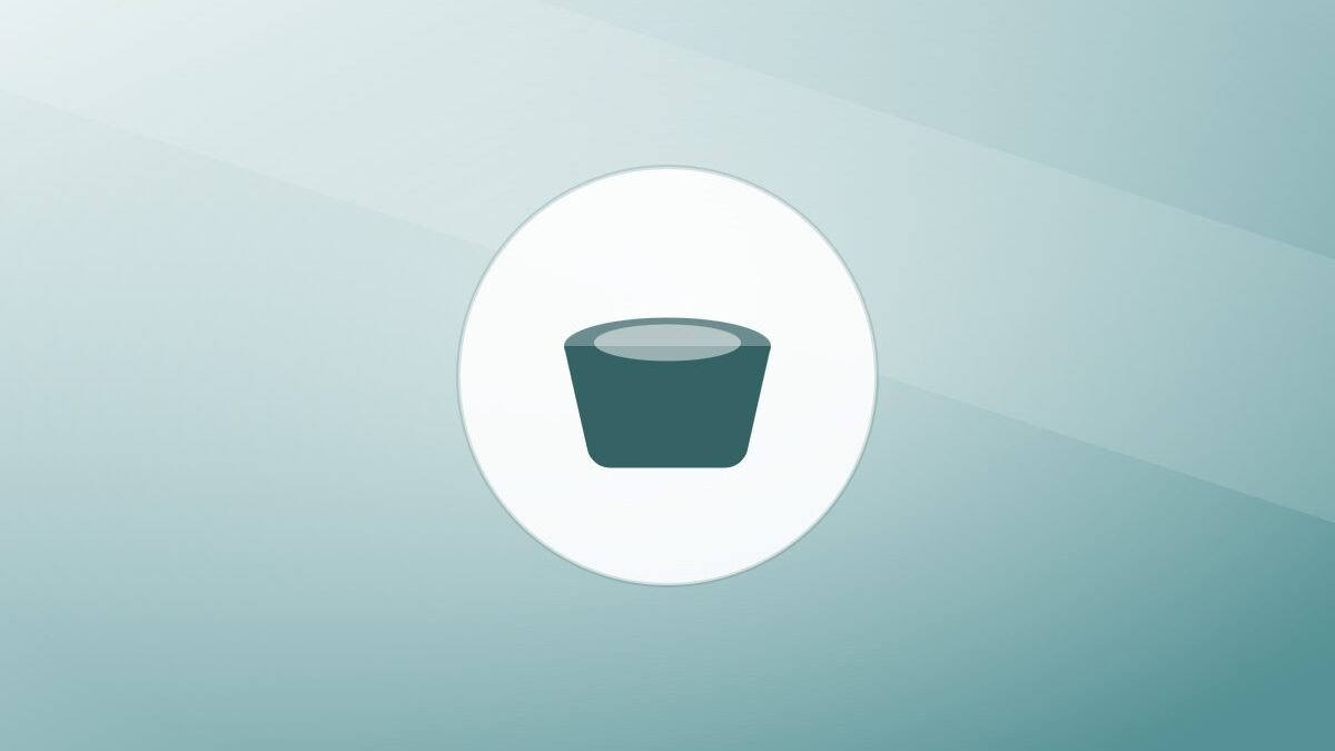 Illustration of a food bowl on a warm background