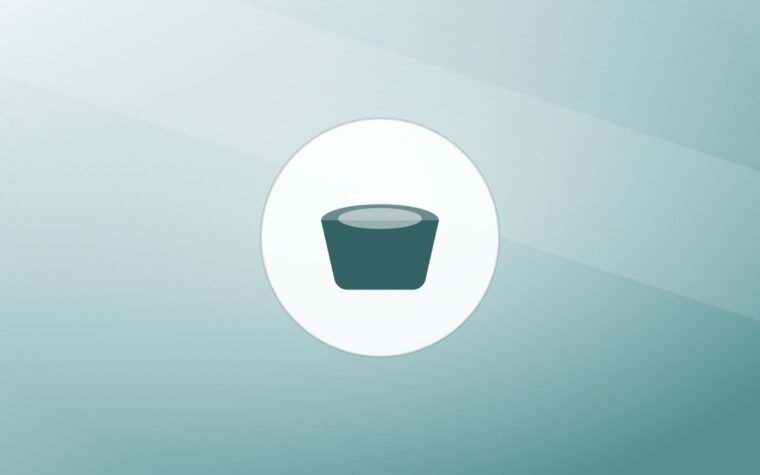 Illustration of a food bowl on a warm background