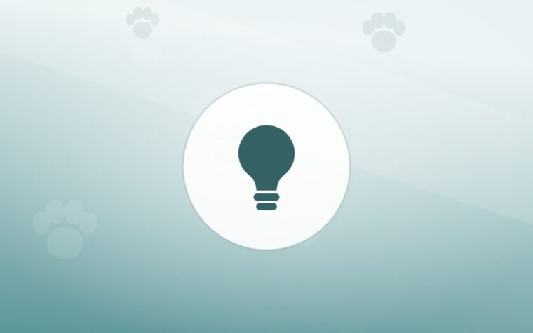 Illustration of a lightbulb on a warm background