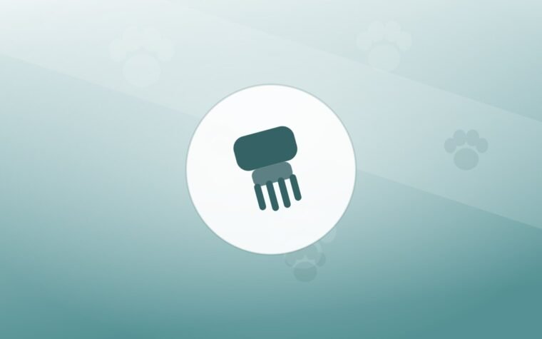 Illustration of a grooming brush on a warm background