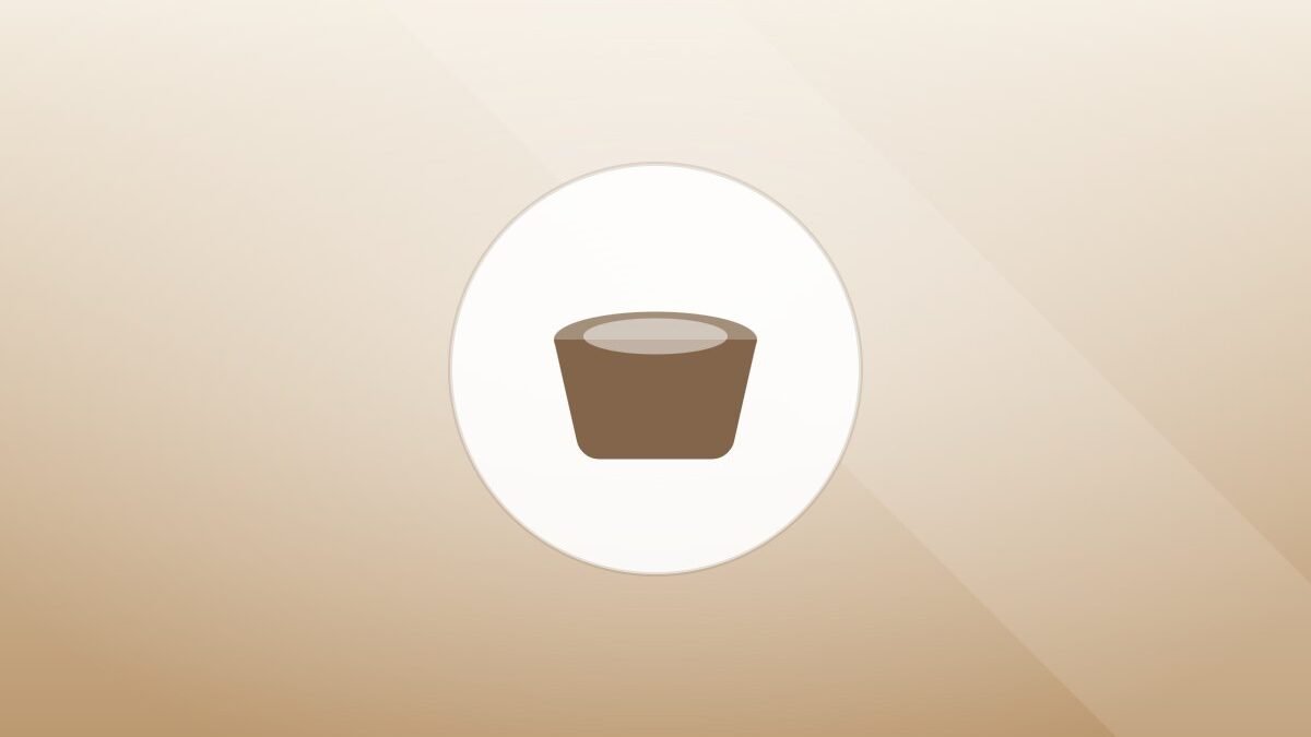 Illustration of a food bowl on a warm background