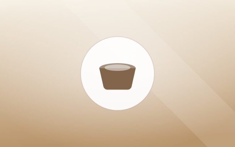 Illustration of a food bowl on a warm background