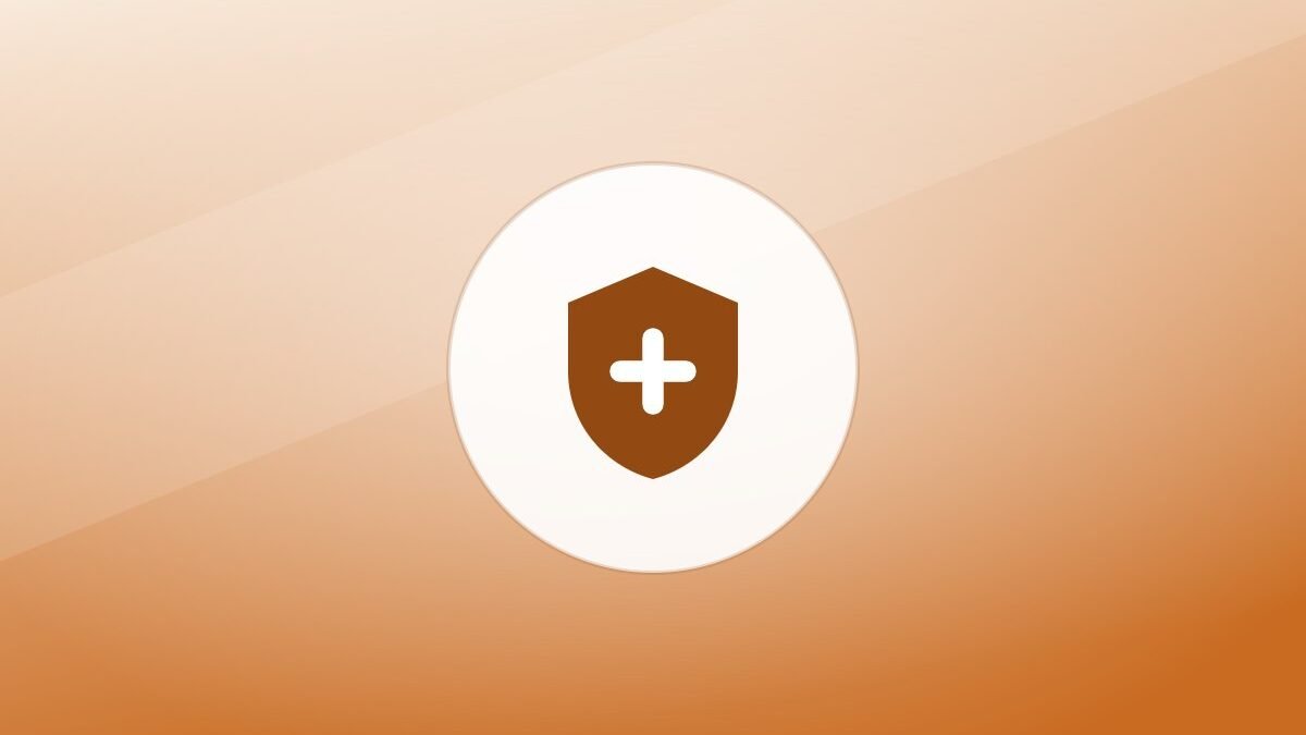 Illustration of a shield on a warm background