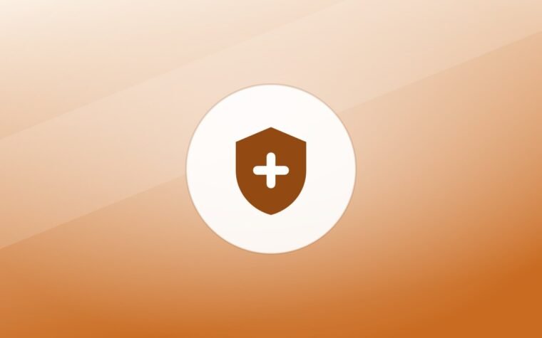 Illustration of a shield on a warm background