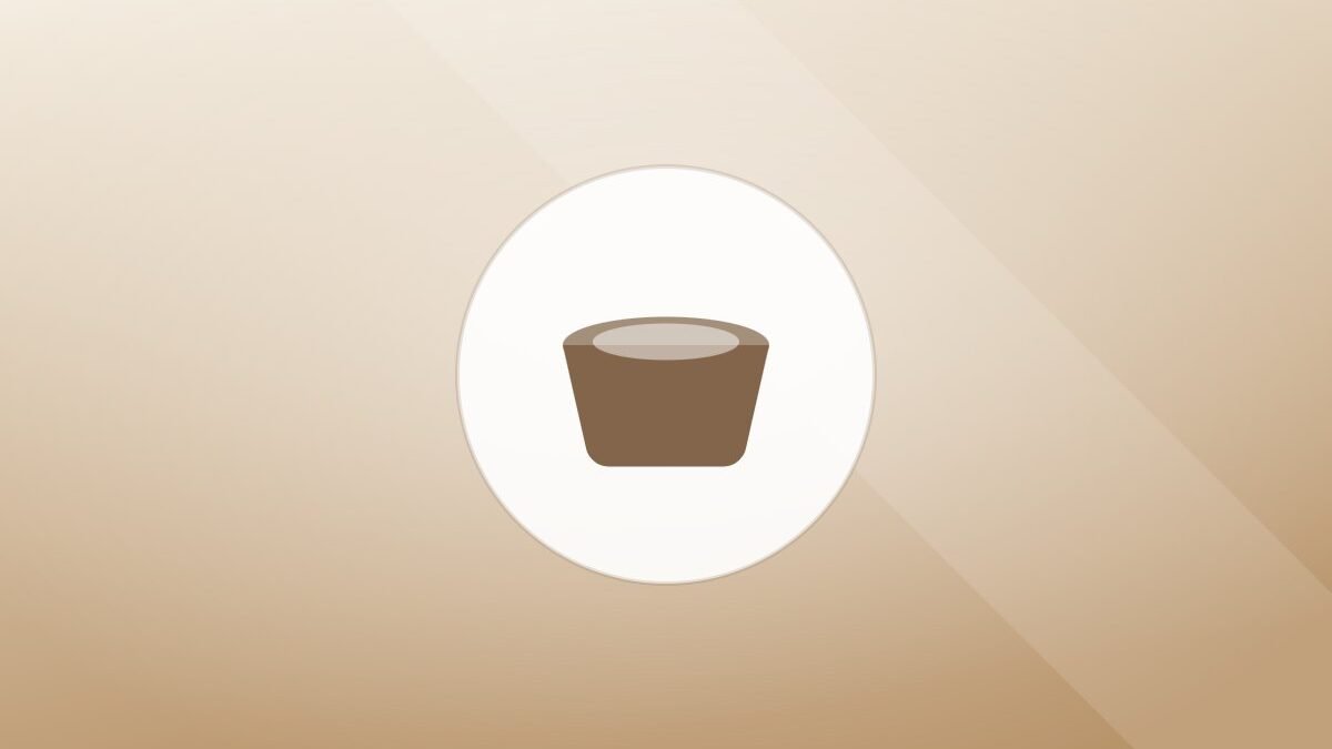 Illustration of a food bowl on a warm background