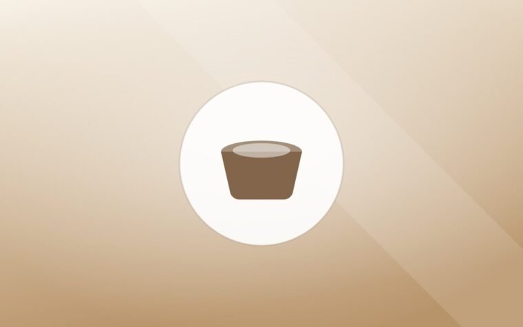 Illustration of a food bowl on a warm background