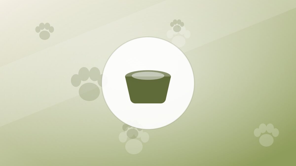 Illustration of a food bowl on a warm background