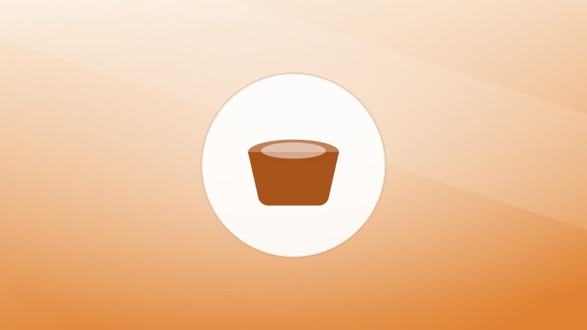 Illustration of a food bowl on a warm background