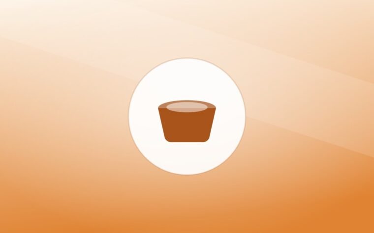 Illustration of a food bowl on a warm background