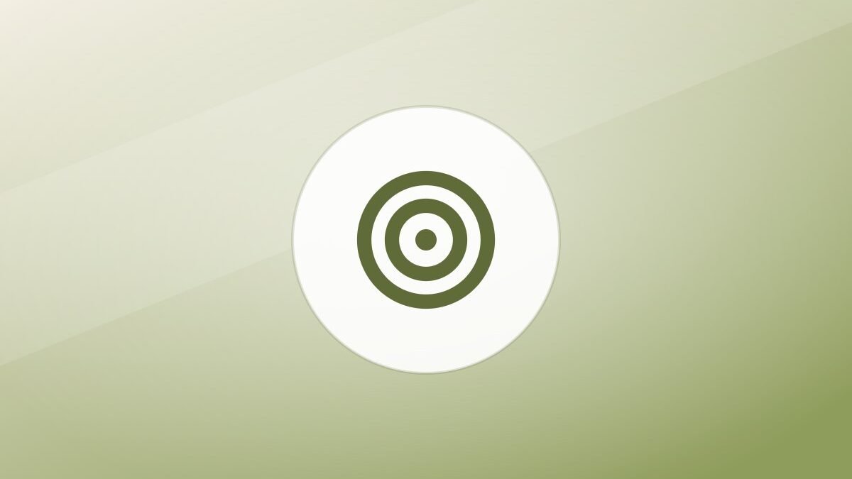 Illustration of a training target on a warm background