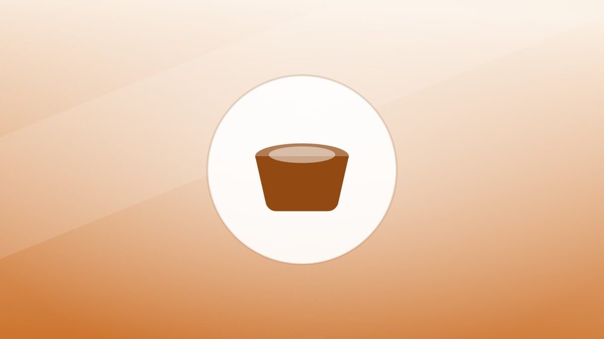Illustration of a food bowl on a warm background