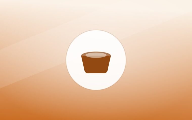 Illustration of a food bowl on a warm background