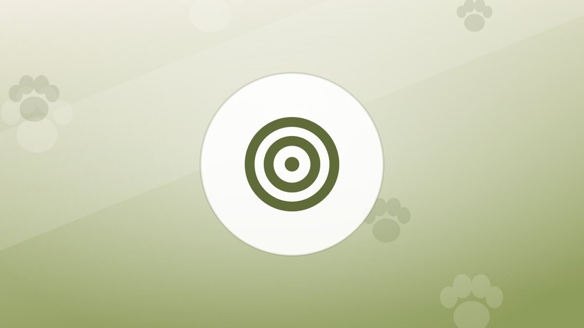 Illustration of a training target on a warm background