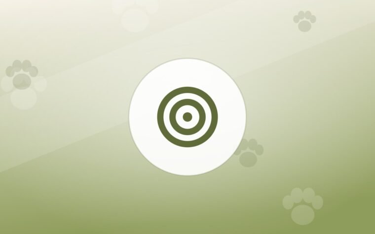Illustration of a training target on a warm background