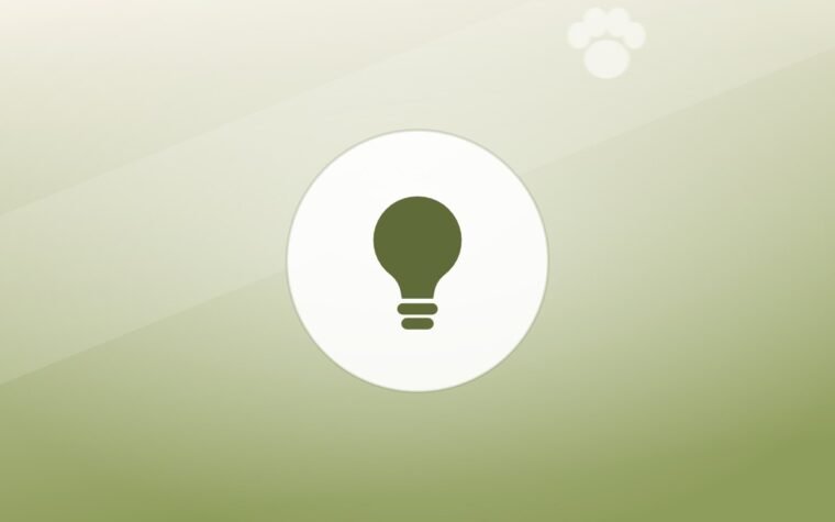 Illustration of a lightbulb on a warm background