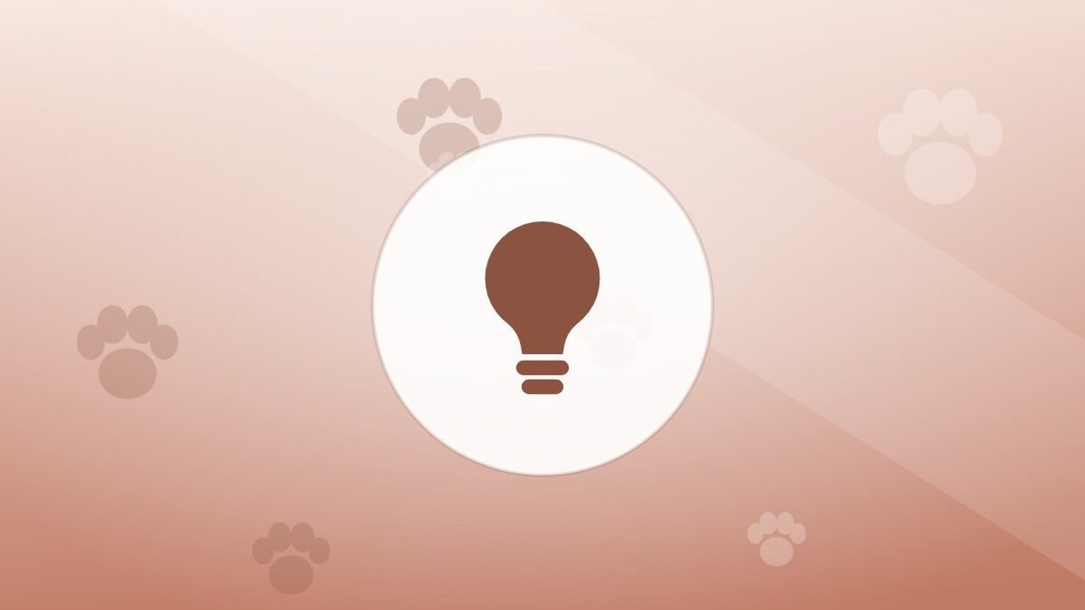 Illustration of a lightbulb on a warm background