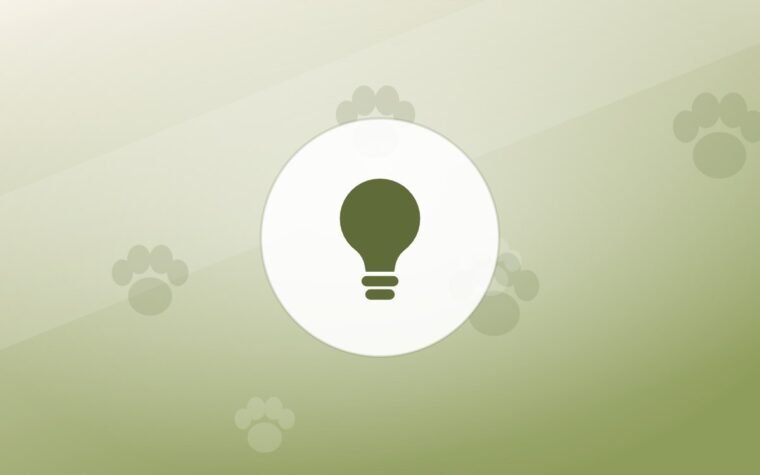 Illustration of a lightbulb on a warm background