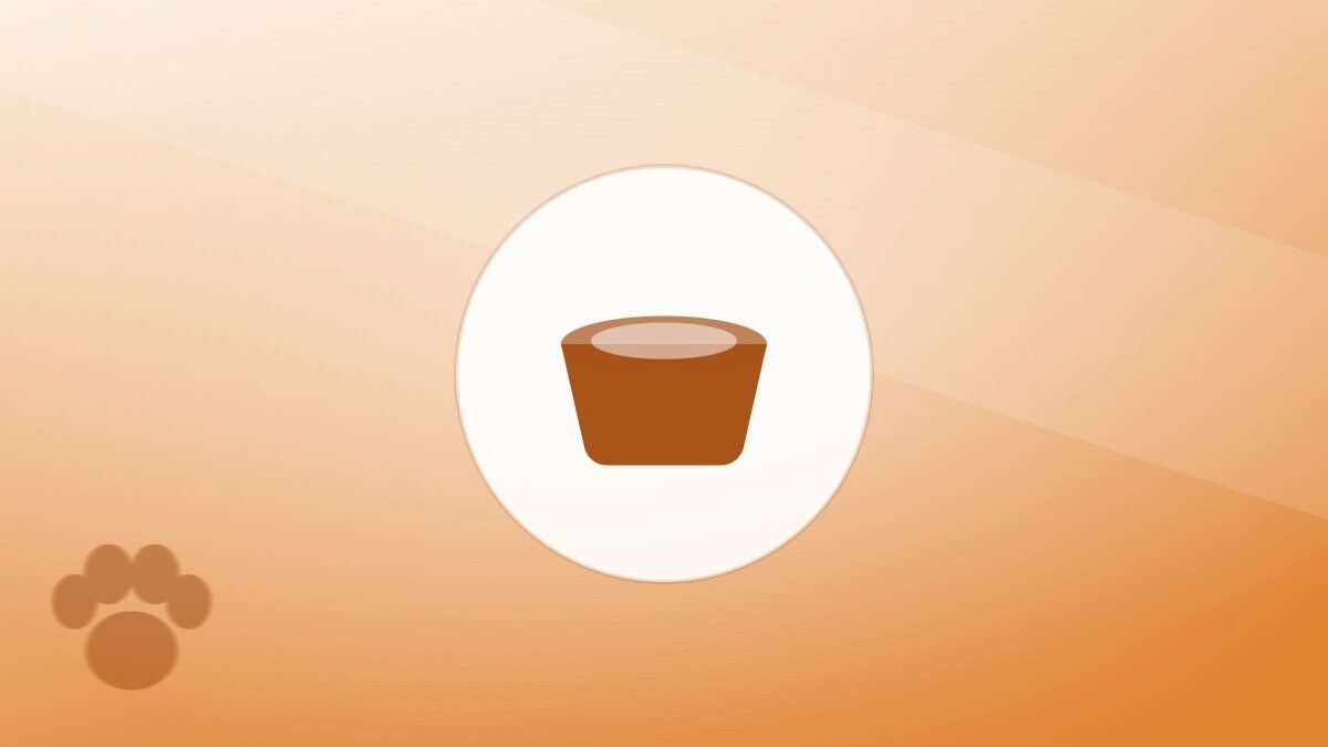 Illustration of a food bowl on a warm background