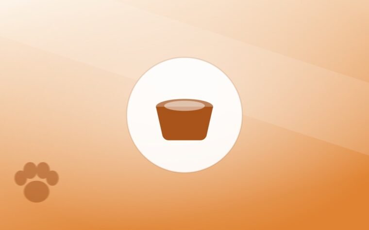 Illustration of a food bowl on a warm background