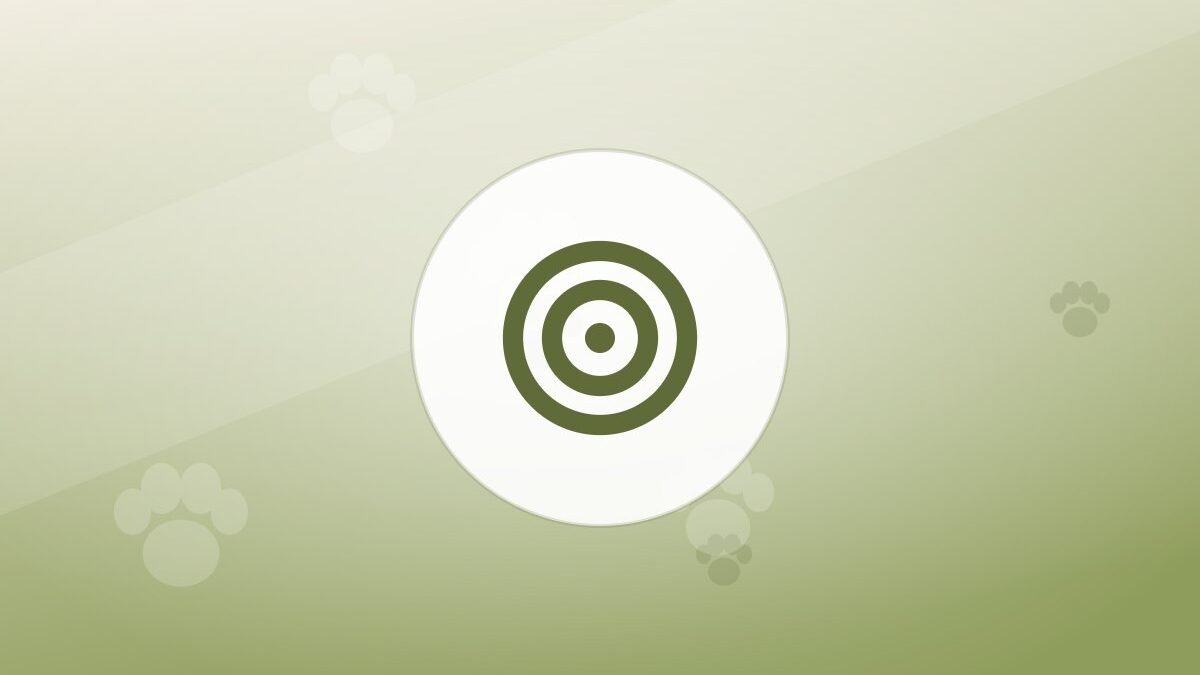 Illustration of a training target on a warm background
