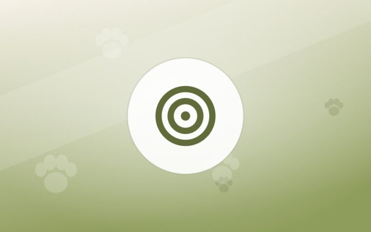 Illustration of a training target on a warm background