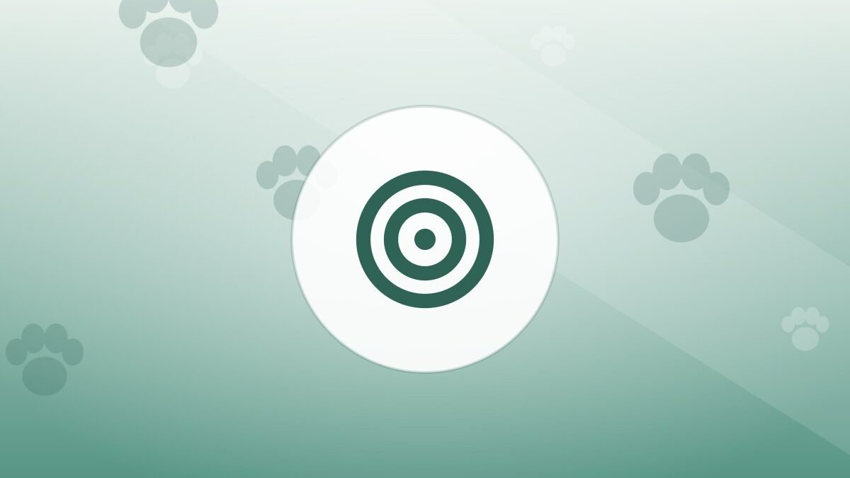 Illustration of a training target on a warm background