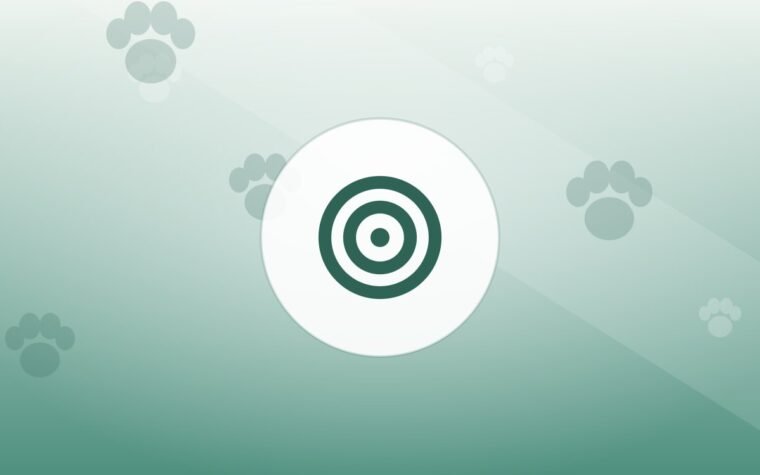 Illustration of a training target on a warm background