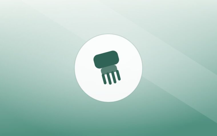 Illustration of a grooming brush on a warm background
