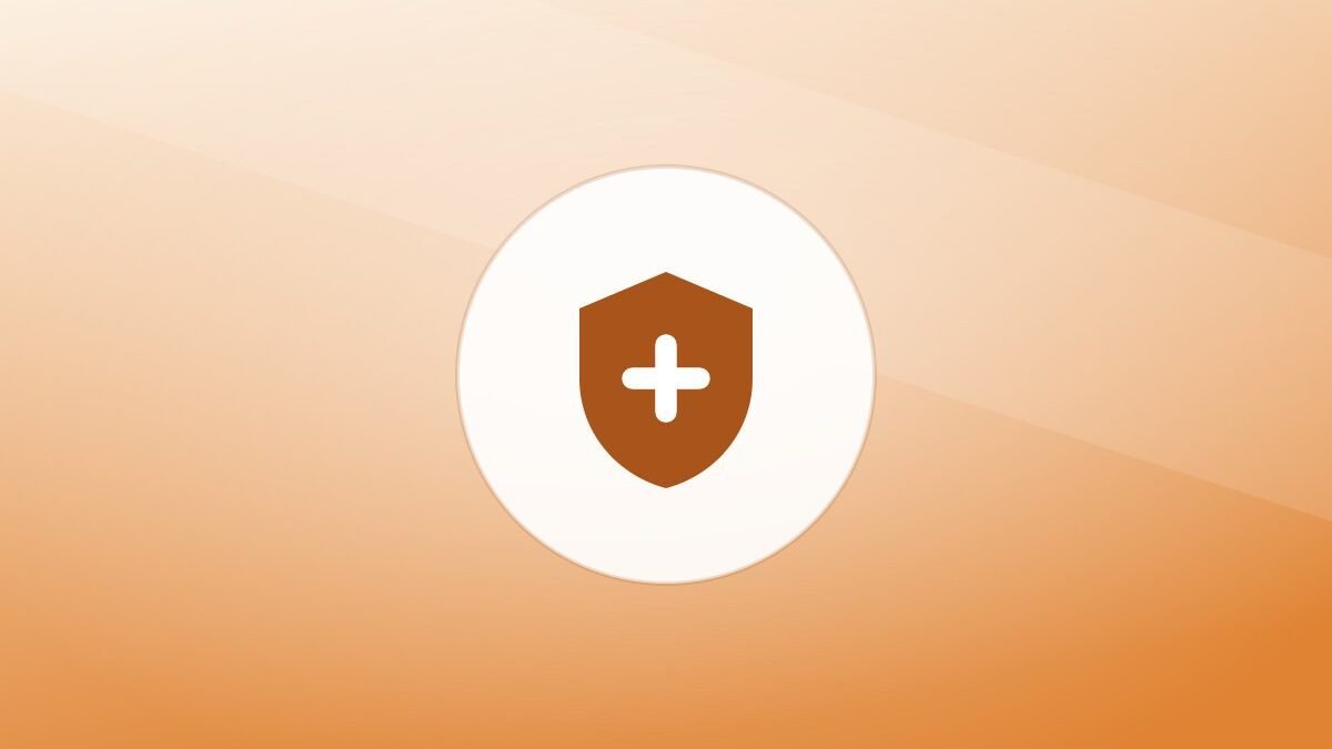 Illustration of a shield on a warm background