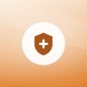 Illustration of a shield on a warm background